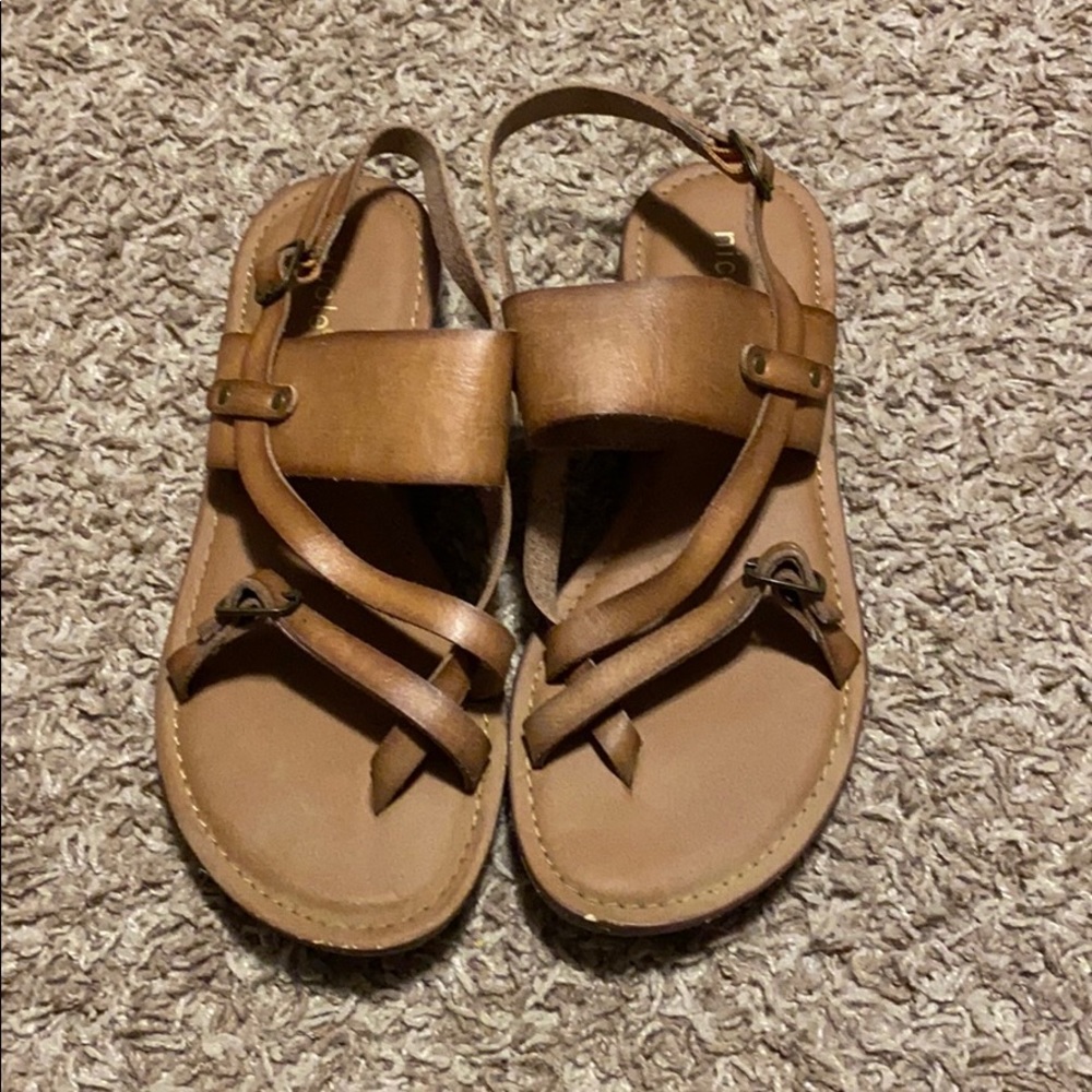 Brown strap sandals
